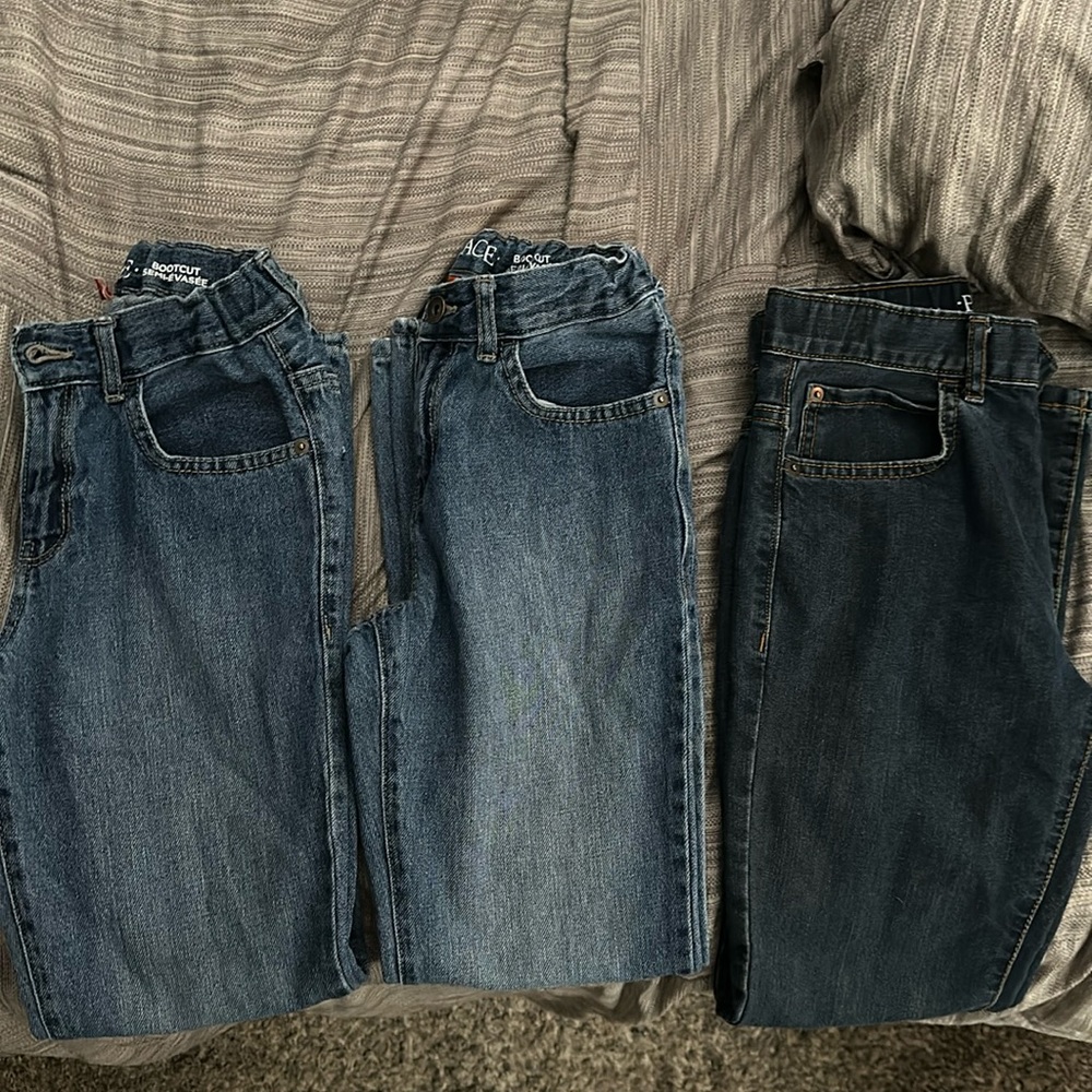 3 pairs Boys-Size 10 Bootcut children’s place jeans-like New